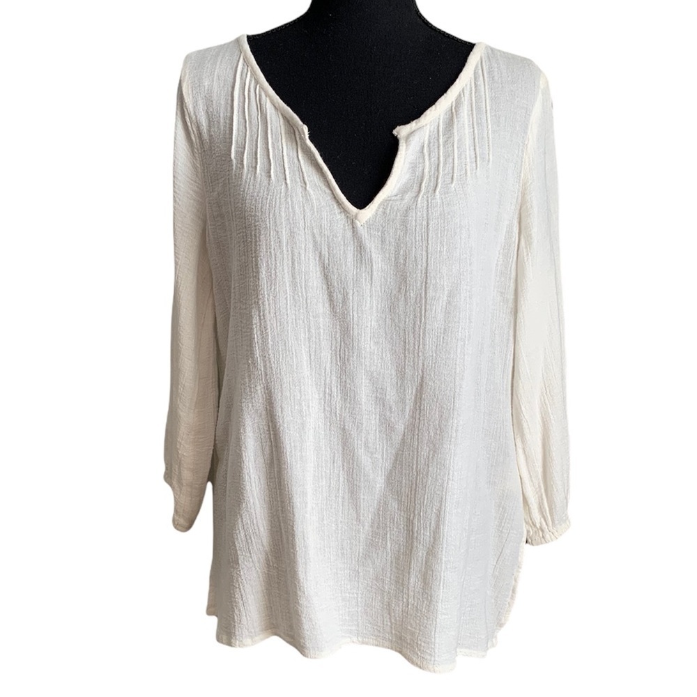 Billabong 💯% Cotton Women’s White Blouse Size S/P